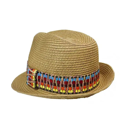 Colorful Boho Band Flexible Fedora