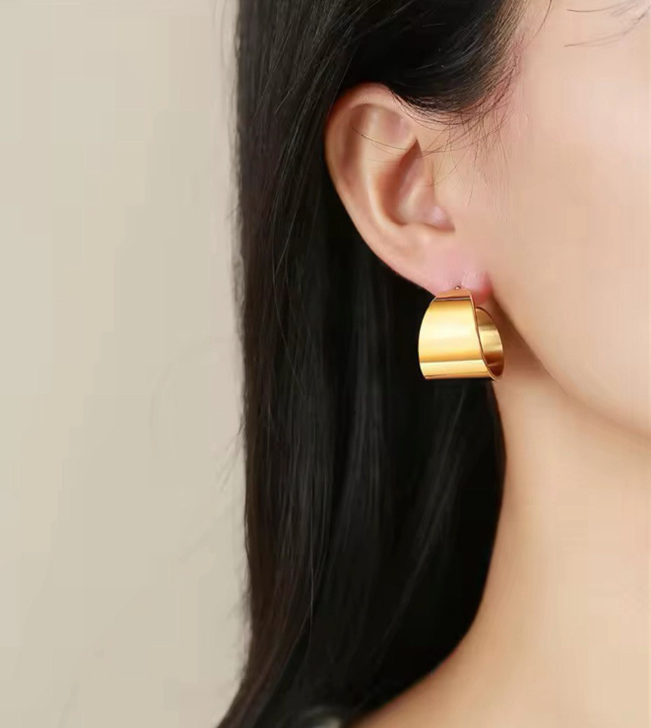 Dome Hoops Earrings