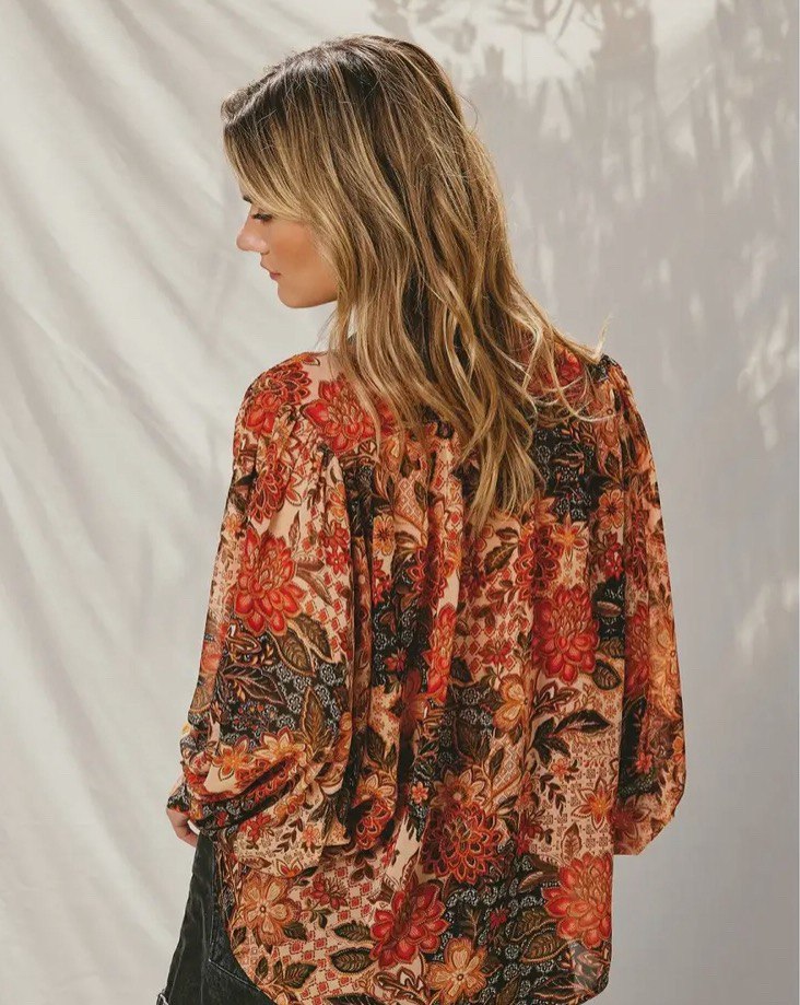 Autumn Batwing Blouse