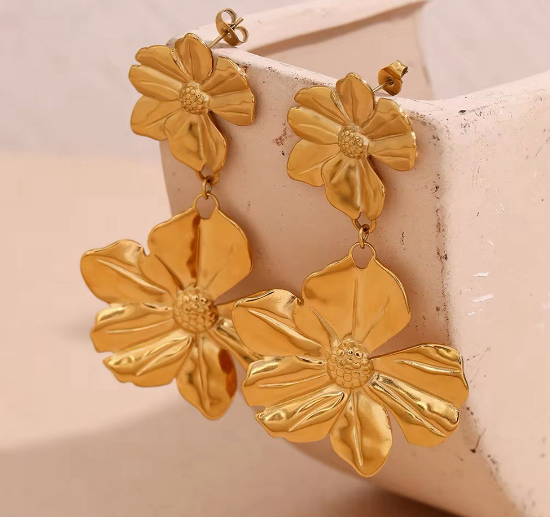 FLOWERS DOUBLE EARRINGS