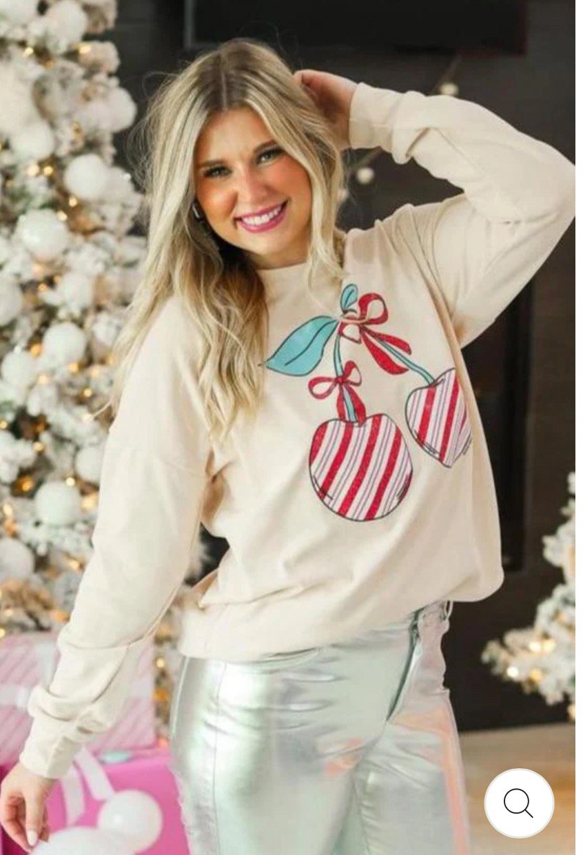 CHRISTMAS CHERRIES SWEATSHIRT