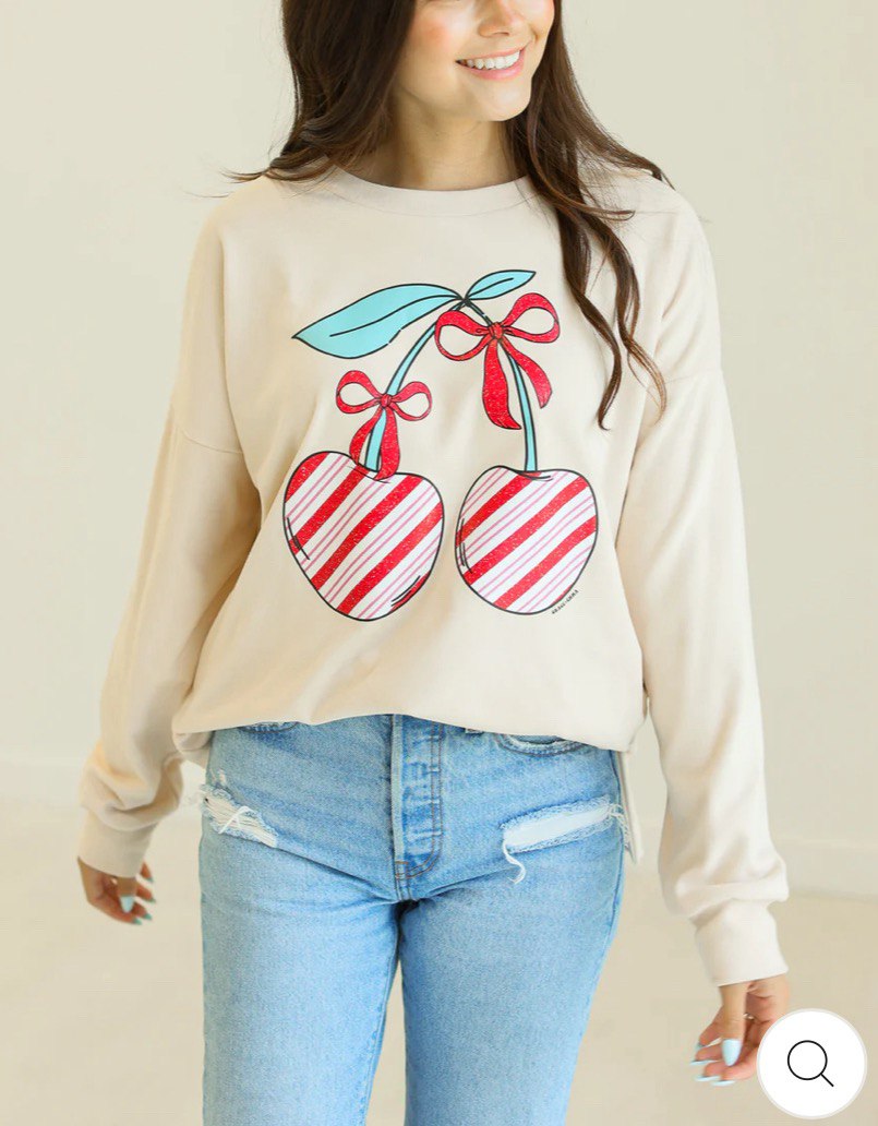 CHRISTMAS CHERRIES SWEATSHIRT