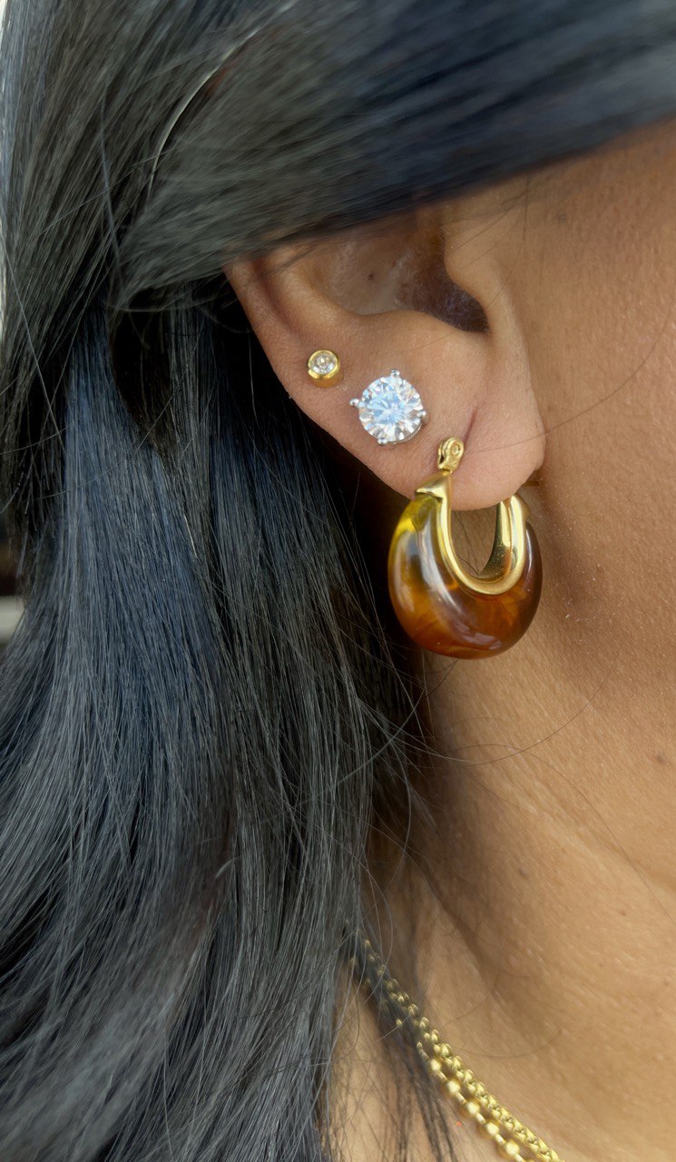 AUTUMN RESIN EARRINGS