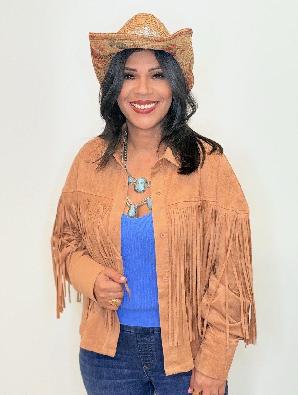 Suede Fringed Jacket