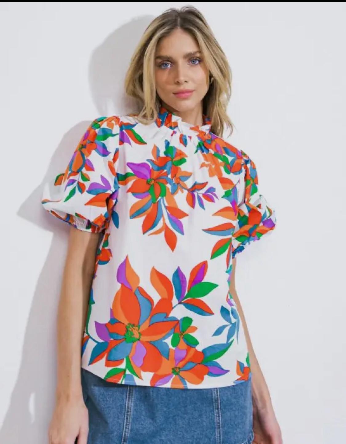 Printed women top