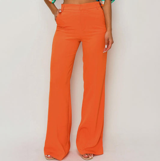 Zipper Closure Pants