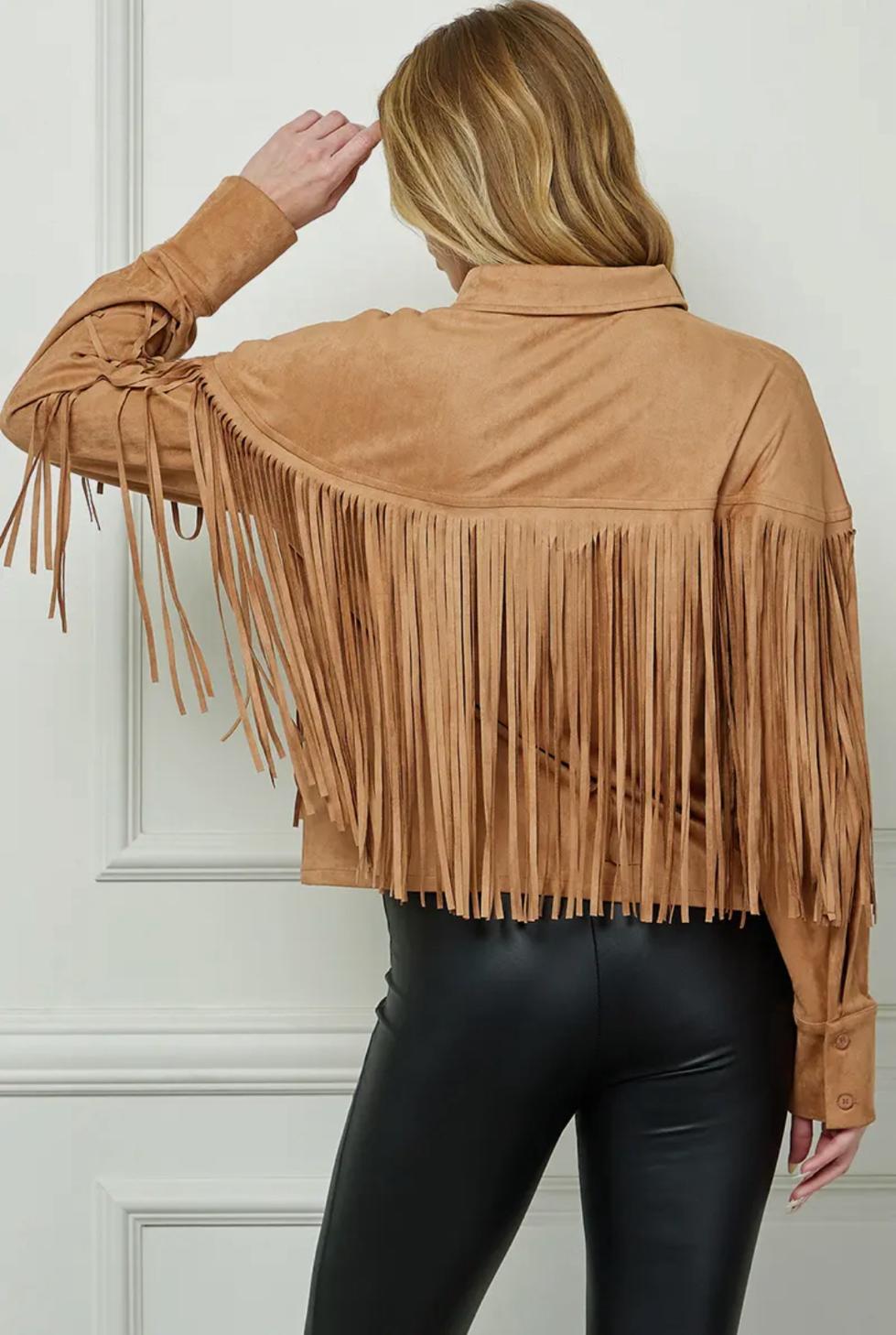 Suede Fringed Jacket