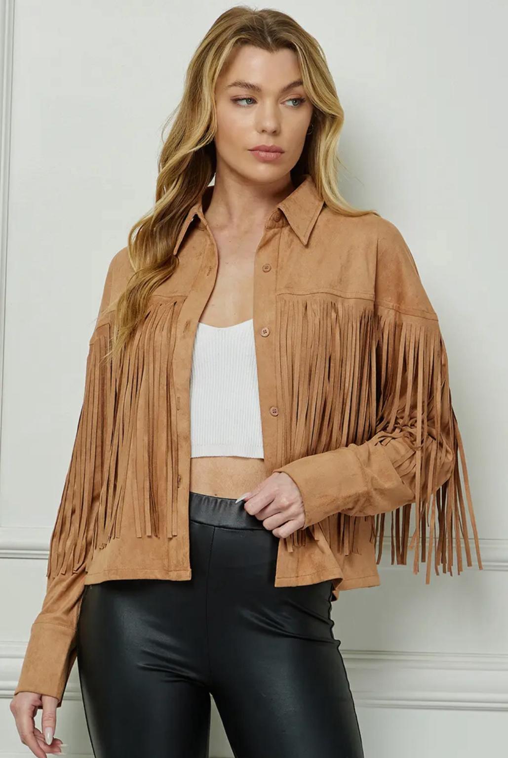 Suede Fringed Jacket