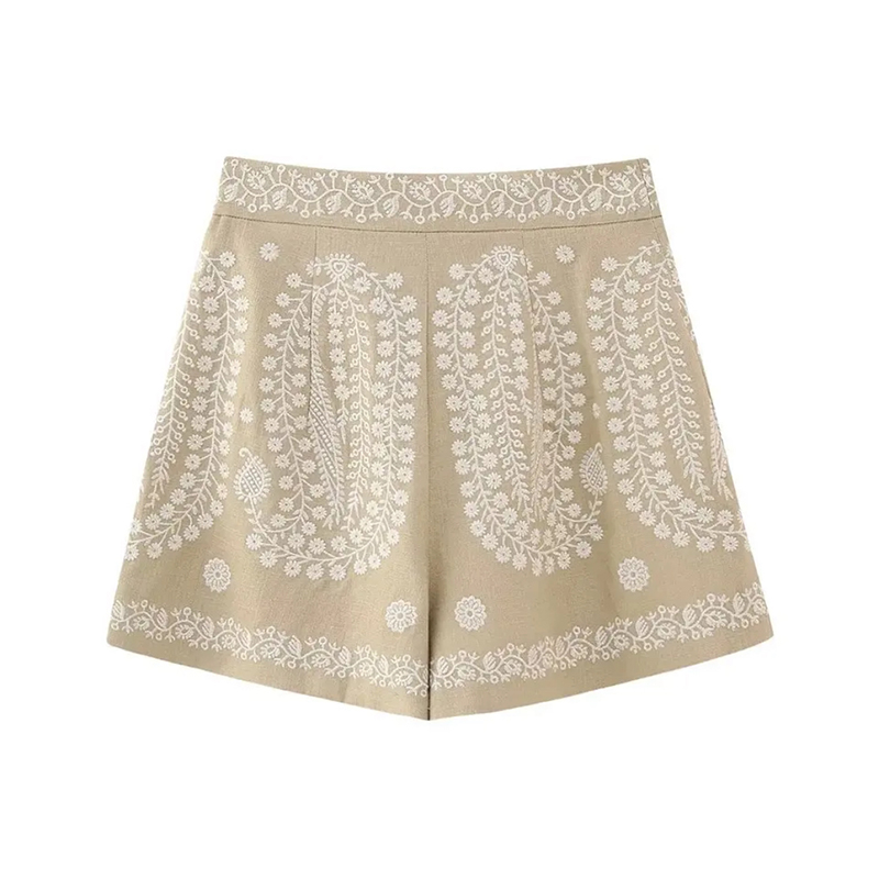 Sunny embroidered shorts
